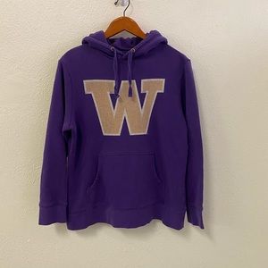 University of Washington Huskies purple W hoodie size L